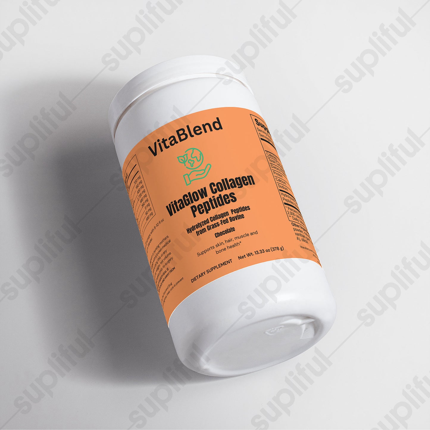 VitaGlow Collagen Peptides Powder (Chocolate)