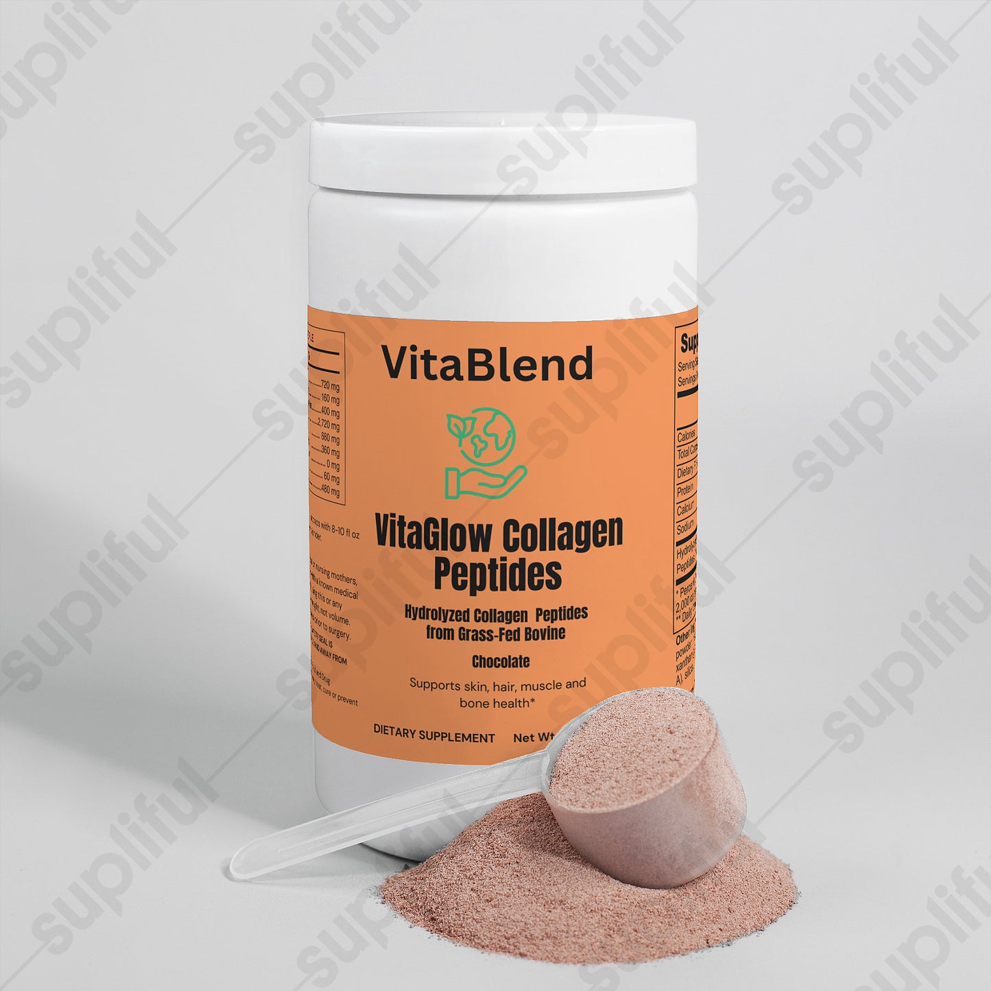 VitaGlow Collagen Peptides Powder (Chocolate)